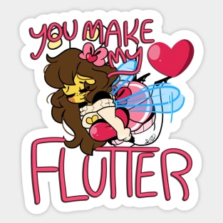 You Make My Heart Flutter Sticker